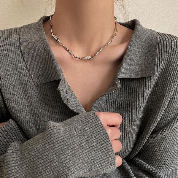 chokers niche design necklace female ins hip hop simple short temperament clavicle chain 2021 accessories, Golden;silver
chokers niche design necklace female ins hip hop simple short temperament clavicle chain 2021 accessories, Golden;silver