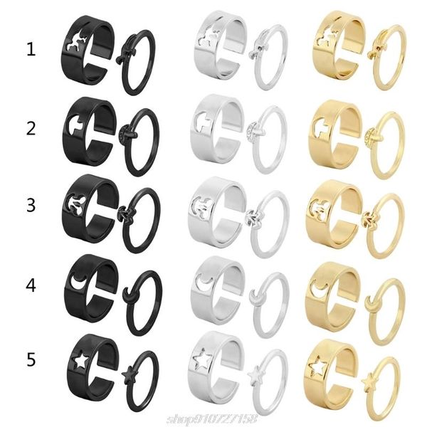 wedding rings moon ring for women men couples matching friend trendy promise set teen girls thumb jewelry j09 21 drop, Slivery;golden
wedding rings moon ring for women men couples matching friend trendy promise set teen girls thumb jewelry j09 21 drop, Slivery;golden