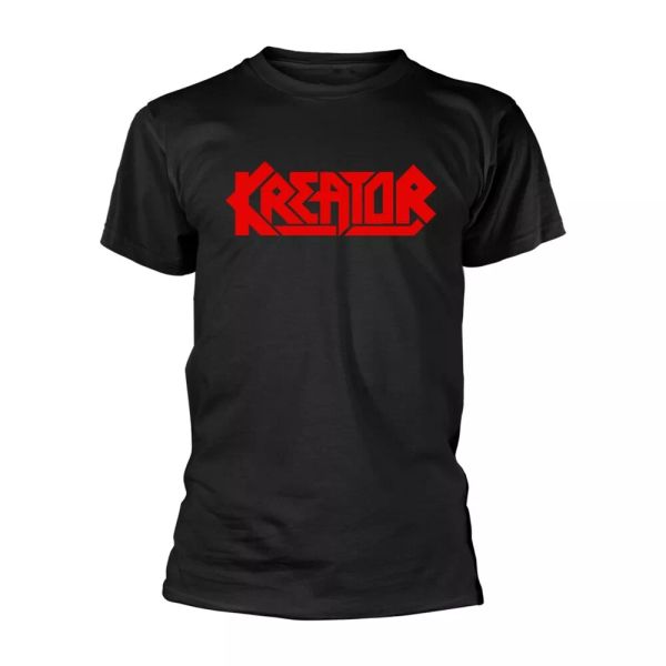 kreator official logo t-shirt men unisex, White;black