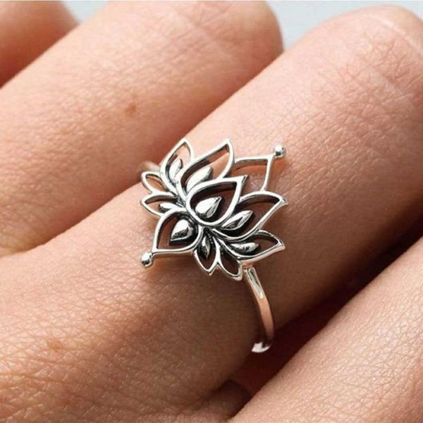 ring vintage lotus rings for women girls cuff promise stainless steel flower of paradise jewelry gifts bague femme, Golden;silver
ring vintage lotus rings for women girls cuff promise stainless steel flower of paradise jewelry gifts bague femme, Golden;silver