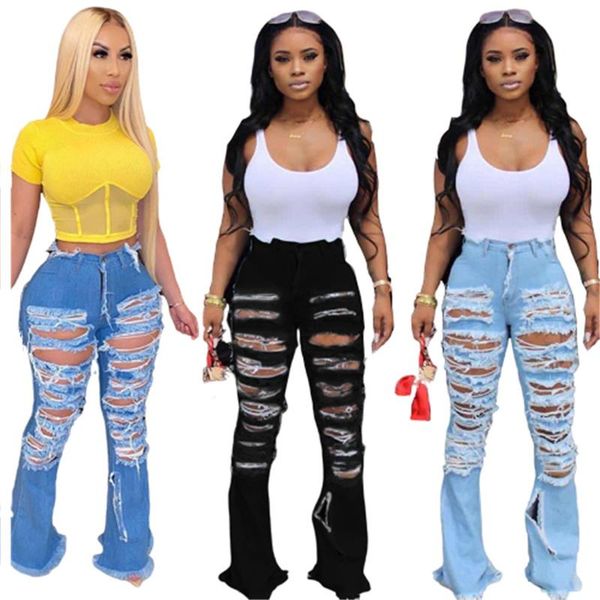 women's jeans 2021 mid waisted ripped brocken holes pants casual stretchy denim oversized long flare trousers for women, Blue
women's jeans 2021 mid waisted ripped brocken holes pants casual stretchy denim oversized long flare trousers for women, Blue
