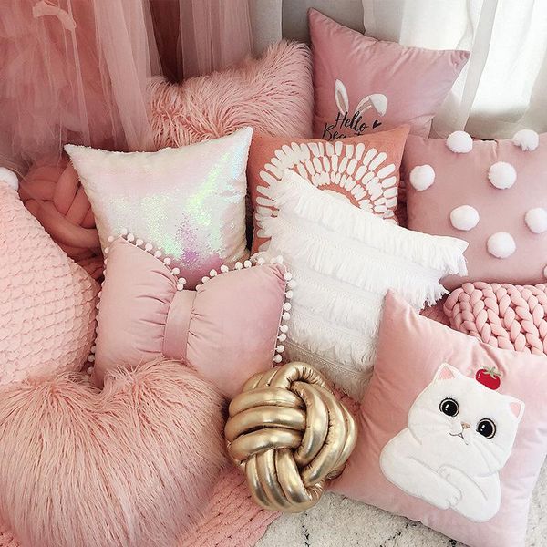 cushion/decorative pillow pink princess plush cushion cover waist heart shape home decorative sofa car chair throw case
cushion/decorative pillow pink princess plush cushion cover waist heart shape home decorative sofa car chair throw case