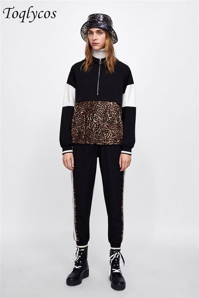 arrival fall women 2 pieces sets leopard spliced sweatshirt ankle length harm pants tracksuits hoodies outfiits 293shi women's two piec, White
arrival fall women 2 pieces sets leopard spliced sweatshirt ankle length harm pants tracksuits hoodies outfiits 293shi women's two piec, White