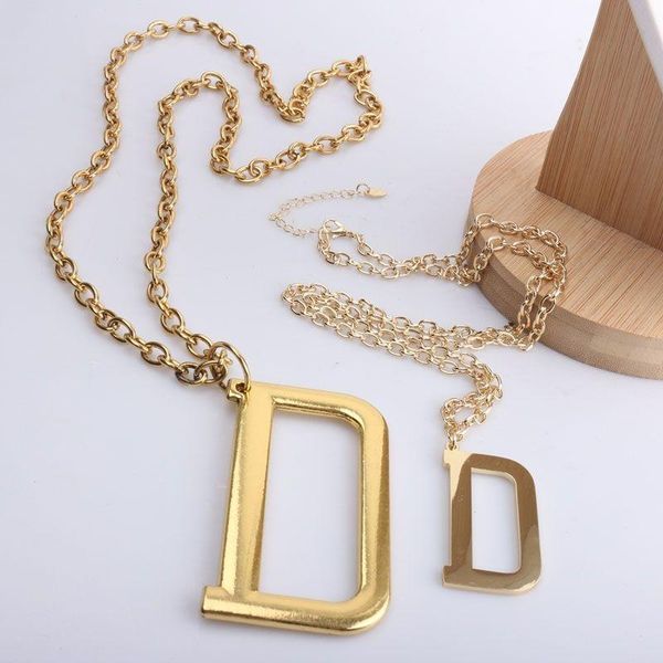 pendant necklaces titanium gold sweater necklace letter d retro big exaggerate for women man stud fashion jewelry gift, Silver
pendant necklaces titanium gold sweater necklace letter d retro big exaggerate for women man stud fashion jewelry gift, Silver
