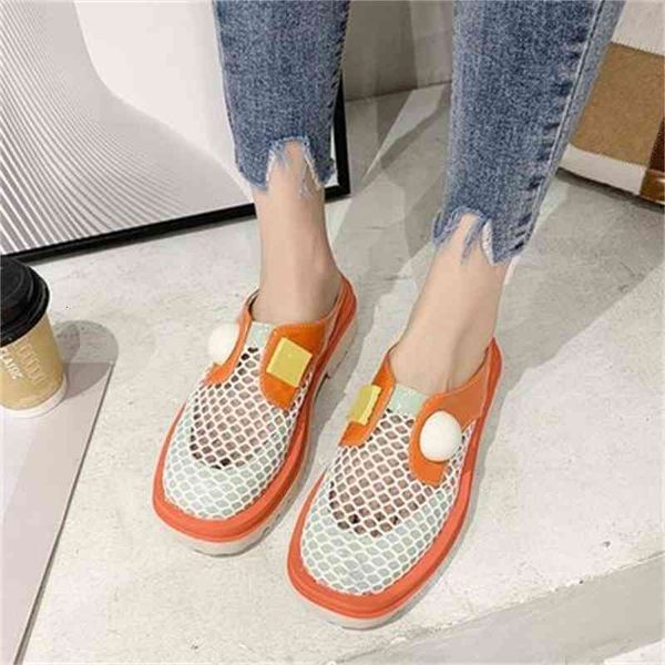 slippers lazy man no heel casual women's shoes summer korean version of the thick bottom color matching slippers t6gk, Black
slippers lazy man no heel casual women's shoes summer korean version of the thick bottom color matching slippers t6gk, Black