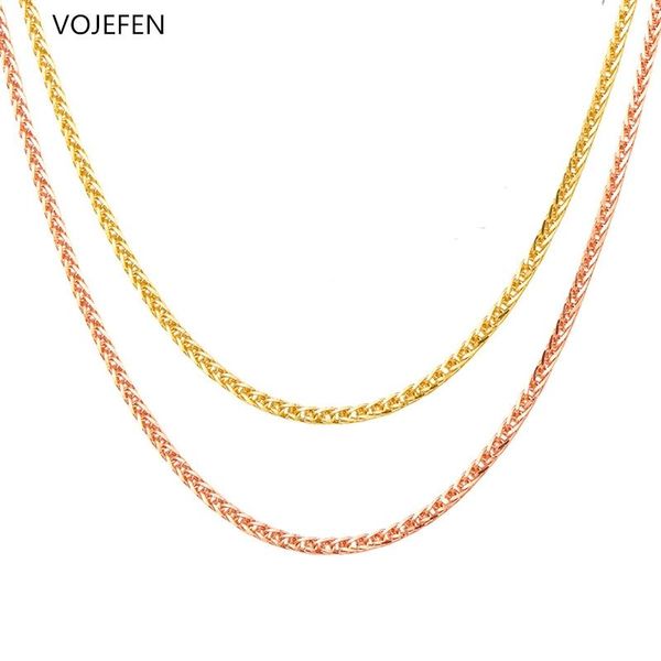 chains vojefen real 18k gold 1mm chain necklace jewelry pure yellow /rose au750 rope choker for women fine gift, Silver
chains vojefen real 18k gold 1mm chain necklace jewelry pure yellow /rose au750 rope choker for women fine gift, Silver