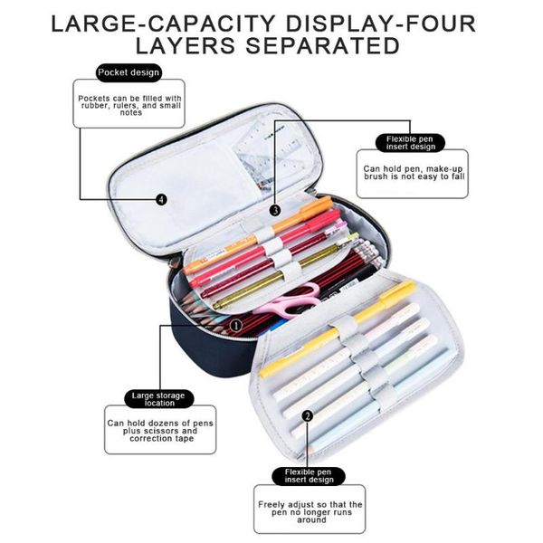 pencil bags waterproof simple canvas bag large capacity combination lock portable korean student stationery for men and wome
pencil bags waterproof simple canvas bag large capacity combination lock portable korean student stationery for men and wome