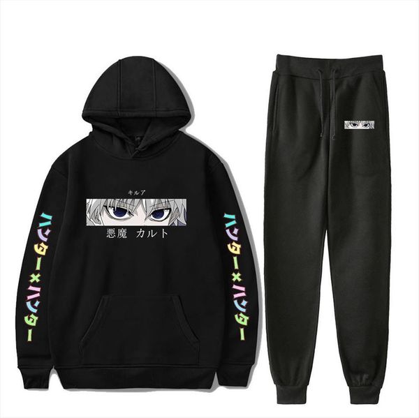 japan anime hunter x women men tracksuit 2 set sportswear sweatshirt and sweatpants boys girls cartoon suit, Gray
japan anime hunter x women men tracksuit 2 set sportswear sweatshirt and sweatpants boys girls cartoon suit, Gray