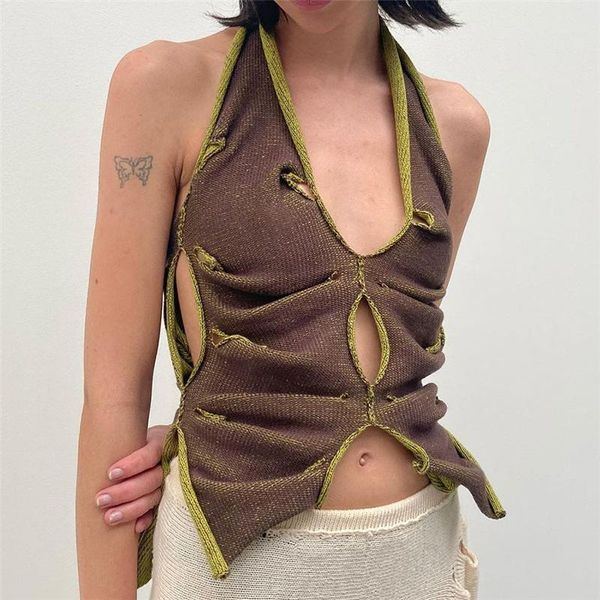 women's tanks & camis monmoira v-neck solid hollow out women knit tank summer y2k backless strappy crop vests female cwe0600-5, White
women's tanks & camis monmoira v-neck solid hollow out women knit tank summer y2k backless strappy crop vests female cwe0600-5, White
