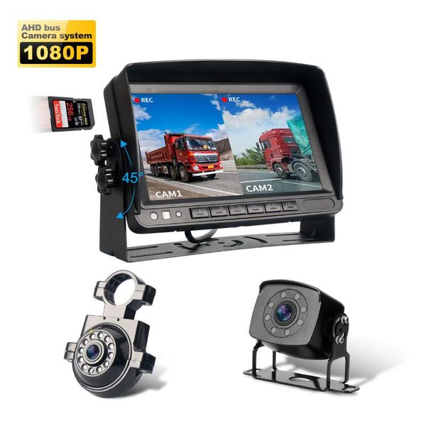 reverse backup camercar monitor kit wired 7 inch 2 camera ip68 waterproof night vision driving with video recording ip cameras
reverse backup camercar monitor kit wired 7 inch 2 camera ip68 waterproof night vision driving with video recording ip cameras