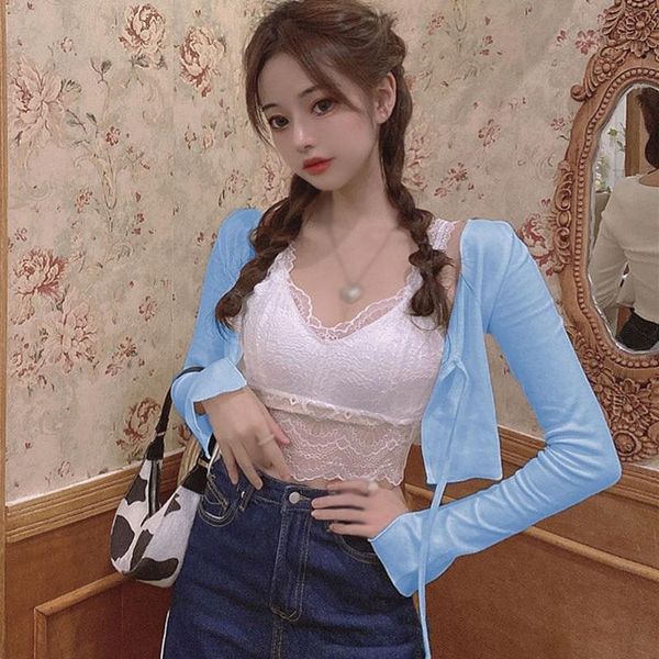 women's jackets early autumn candy color long-sleeved knitwear inner wear thin section casual lace-up knitted coat, Black;brown
women's jackets early autumn candy color long-sleeved knitwear inner wear thin section casual lace-up knitted coat, Black;brown