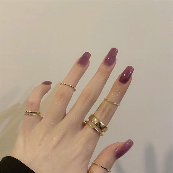 pcs jelly purple long ballerina fake nails reusable uv gel glue solid color ultra thin coffin false with liquid, Red;gold
pcs jelly purple long ballerina fake nails reusable uv gel glue solid color ultra thin coffin false with liquid, Red;gold