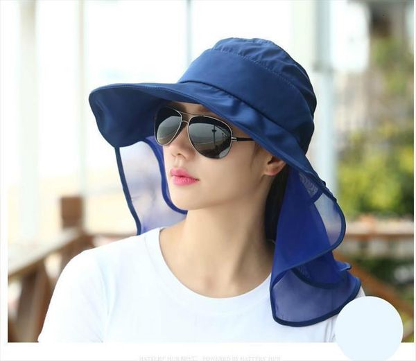 womens outdoor riding sun hats with neck protection for women sombreros mujer verano wide brim summer visor caps anti uv, Blue;gray
womens outdoor riding sun hats with neck protection for women sombreros mujer verano wide brim summer visor caps anti uv, Blue;gray