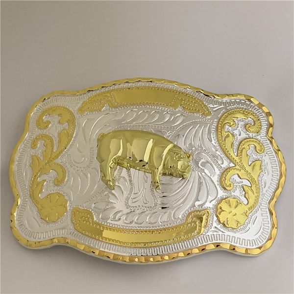 fashion men women belt buckle 145*102mm 196g metal cool 3d golden pig cowboys buckles belt accessories, Slivery;black
fashion men women belt buckle 145*102mm 196g metal cool 3d golden pig cowboys buckles belt accessories, Slivery;black