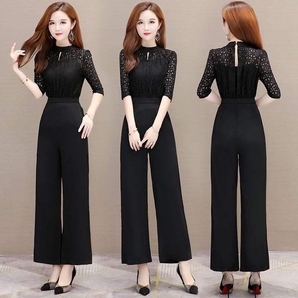 women's jumpsuits & rompers patchwork jumpsuit wide leg lace one piece pants combinaison ete femme womens salopette woman clothes, Black;white
women's jumpsuits & rompers patchwork jumpsuit wide leg lace one piece pants combinaison ete femme womens salopette woman clothes, Black;white