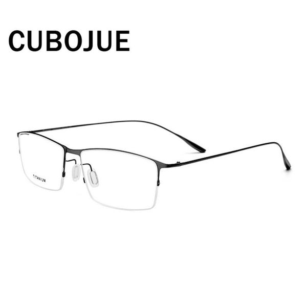 cubojue titanium glasses frames men thin ultralight eyeglasses male spectacles for myopia diopter optical prescription fashion sunglasses, Black
cubojue titanium glasses frames men thin ultralight eyeglasses male spectacles for myopia diopter optical prescription fashion sunglasses, Black