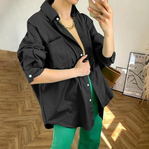 women's blouses & shirts 2021 summer korean chic spring temperament light green cotton shirt women loose casual blouse turn-down collar, White
women's blouses & shirts 2021 summer korean chic spring temperament light green cotton shirt women loose casual blouse turn-down collar, White