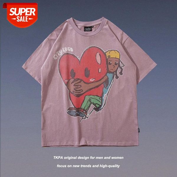 national tide brand street hip-hop ins couple love graffiti printing short-sleeved t-shirt men and women #u75y, White;black
national tide brand street hip-hop ins couple love graffiti printing short-sleeved t-shirt men and women #u75y, White;black