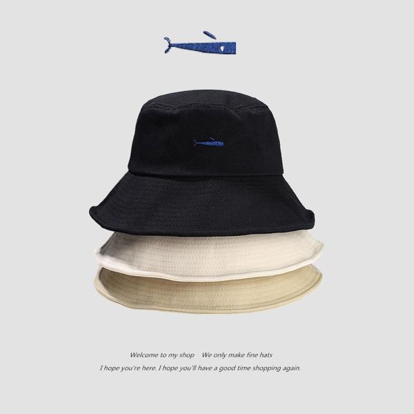 fish pattern fisherman hat summer outdoor solid color adjustable bucket kpop retro casual sunscreen panama wide brim hats, Blue;gray
fish pattern fisherman hat summer outdoor solid color adjustable bucket kpop retro casual sunscreen panama wide brim hats, Blue;gray