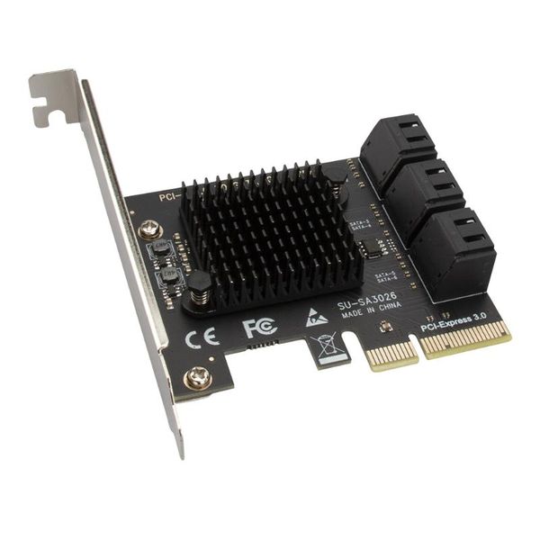 computer cables & connectors sata pcie adapter 6 ports iii to pci express 3.0 4x controller expansion card 6gbps transmission mechanism
computer cables & connectors sata pcie adapter 6 ports iii to pci express 3.0 4x controller expansion card 6gbps transmission mechanism