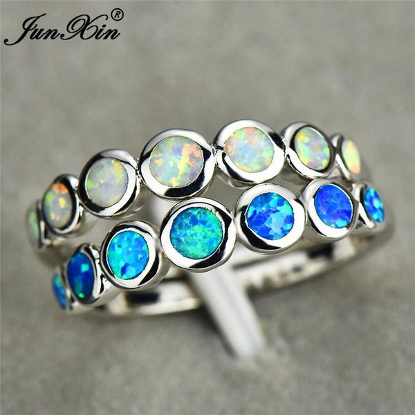 wedding rings boho cute female small round finger ring 925 silver blue fire opal stone vintage engagement for women, Slivery;golden
wedding rings boho cute female small round finger ring 925 silver blue fire opal stone vintage engagement for women, Slivery;golden