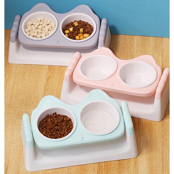 1pc dual cat bowls with neck protection base dog water bowl pp plastic container puppy kitten feeder pet accessories & feeders
1pc dual cat bowls with neck protection base dog water bowl pp plastic container puppy kitten feeder pet accessories & feeders