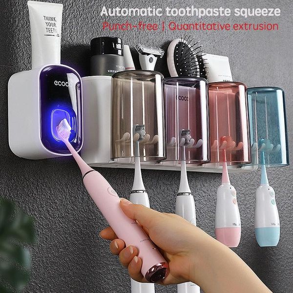 toothbrush holders ecoco automatic toothpaste dispenser bathroom organizer holder wall dust-proof toilet shaver rack
toothbrush holders ecoco automatic toothpaste dispenser bathroom organizer holder wall dust-proof toilet shaver rack