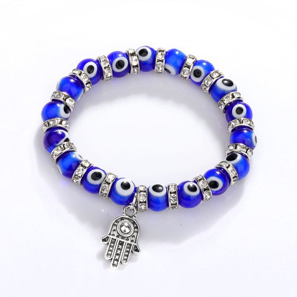 8mm turkey evil blue eyes beads bracelets hamsa hand charm bracelet men women fashion jewelry friendship bracelet, Black
8mm turkey evil blue eyes beads bracelets hamsa hand charm bracelet men women fashion jewelry friendship bracelet, Black