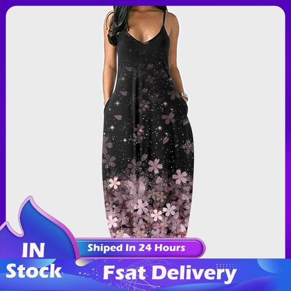 casual dresses summer beach boho dress flower print with pockets women spaghetti sleeveless maxi plus size pullover long, Black;gray
casual dresses summer beach boho dress flower print with pockets women spaghetti sleeveless maxi plus size pullover long, Black;gray