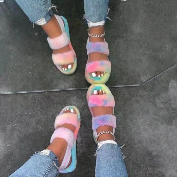 slippers outdoor flat-bottomed non-slip women sandals 2021 winter double-layer fur comfortable and casual all-matched strap, Black
slippers outdoor flat-bottomed non-slip women sandals 2021 winter double-layer fur comfortable and casual all-matched strap, Black