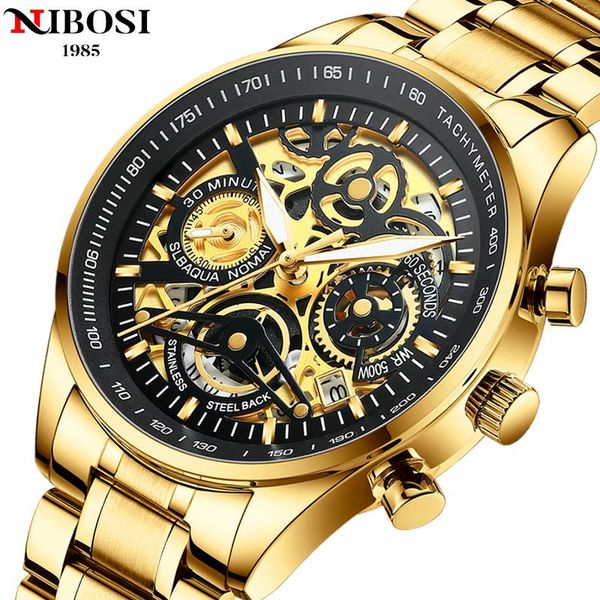 wristwatches nibosi mens watches fashion gold skeleton sport quartz watch men wristwatch waterproof clock male relogio masculin, Slivery;brown
wristwatches nibosi mens watches fashion gold skeleton sport quartz watch men wristwatch waterproof clock male relogio masculin, Slivery;brown