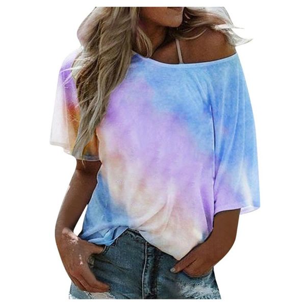 women's t-shirt 2021 summer casual shirt for women harajuku large size loose-shouldered tie-dye, White
women's t-shirt 2021 summer casual shirt for women harajuku large size loose-shouldered tie-dye, White
