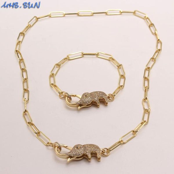 earrings & necklace mhs.sun fashion zircon elephant pendant bracelets women vintage chunky chain jewelry set luxury cz girls accessories, Silver
earrings & necklace mhs.sun fashion zircon elephant pendant bracelets women vintage chunky chain jewelry set luxury cz girls accessories, Silver
