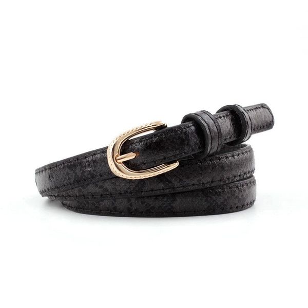 belts snake pu pin buckle belt for women fashion thin gold metal female dress jeans waistband 2021, Black;brown
belts snake pu pin buckle belt for women fashion thin gold metal female dress jeans waistband 2021, Black;brown