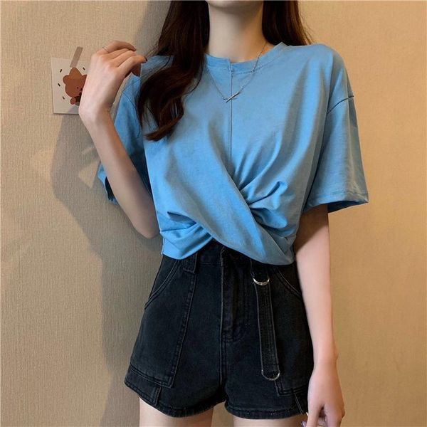 women's t-shirt harajuku basic cotton t shirt women summer oversized solid casual loose tshirt korean o neck female blusas blue, White
women's t-shirt harajuku basic cotton t shirt women summer oversized solid casual loose tshirt korean o neck female blusas blue, White