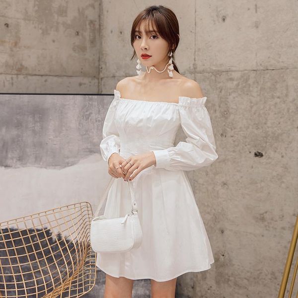 casual dresses yigelila autumn arrivals white dress solid slash neck lantern sleeves empire a-line above-knee mini 65312, Black;gray
casual dresses yigelila autumn arrivals white dress solid slash neck lantern sleeves empire a-line above-knee mini 65312, Black;gray