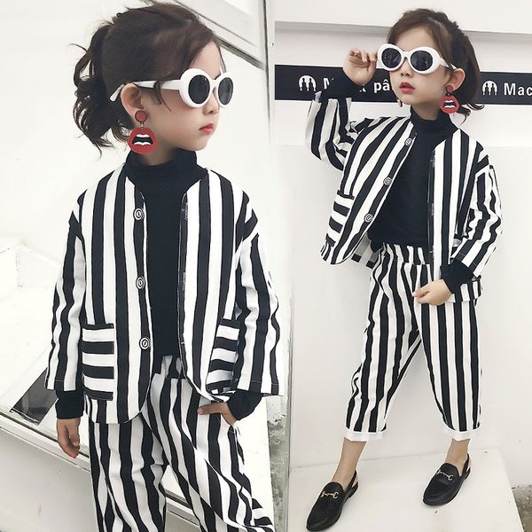 pattern striped children clothing set for kids clothes 2021 baby girl long sleeve set suits girls outfits costume, White
pattern striped children clothing set for kids clothes 2021 baby girl long sleeve set suits girls outfits costume, White