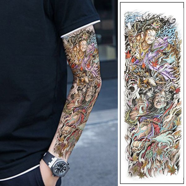 zhong kui's ghost trick black and white impermanence big flower arm full tattoo sticker waterproof men women lasting simulation
zhong kui's ghost trick black and white impermanence big flower arm full tattoo sticker waterproof men women lasting simulation