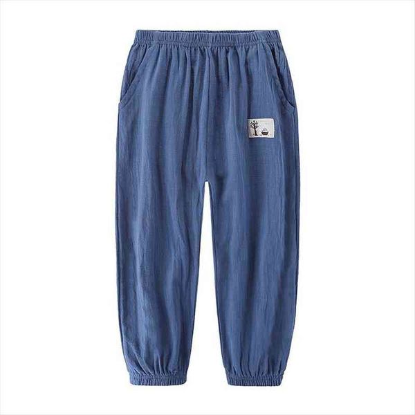 children trousers for boys girls cotton linen elastic waist solid color summer mosquito pants kids clothing long 100 160cm, Blue
children trousers for boys girls cotton linen elastic waist solid color summer mosquito pants kids clothing long 100 160cm, Blue