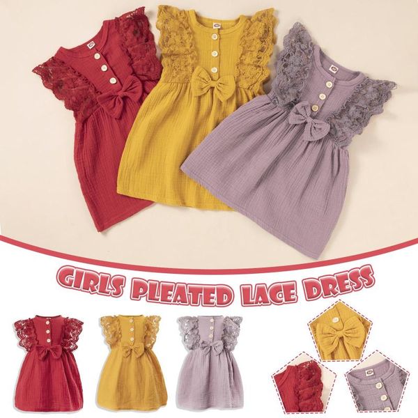 girl's dresses toddler baby girl outfits lace sleeveless bow cotton comfortable kids dress girls princess vestidos de verano, Red;yellow
girl's dresses toddler baby girl outfits lace sleeveless bow cotton comfortable kids dress girls princess vestidos de verano, Red;yellow