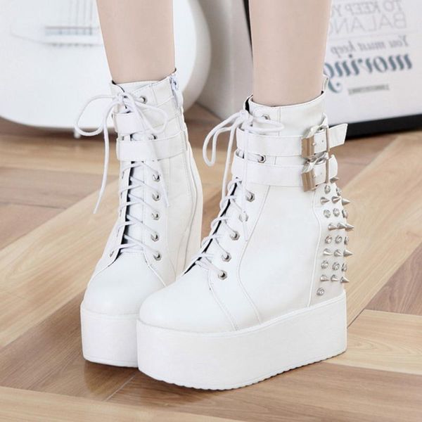 boots sarairis platform designer luxury women autumn ladies shoes lace buckle wedges rivet ankle, Black
boots sarairis platform designer luxury women autumn ladies shoes lace buckle wedges rivet ankle, Black