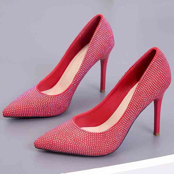 dress shoes red wedding korean rhinestone sequins thin heel high heels temperament elegant pumps party women's k0013 cvuh, Black
dress shoes red wedding korean rhinestone sequins thin heel high heels temperament elegant pumps party women's k0013 cvuh, Black