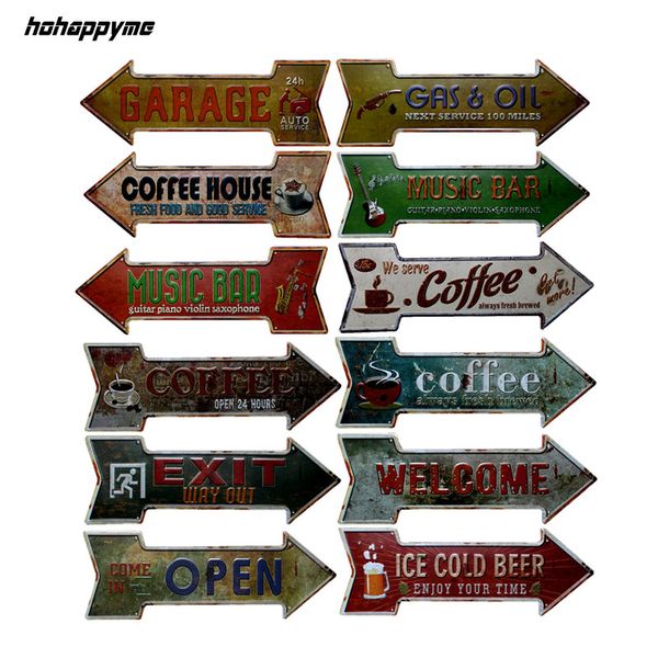 retro arrow shaped metal tin signs exit open signboard hanging welcome sign garage bar coffee beer bar wall decor
retro arrow shaped metal tin signs exit open signboard hanging welcome sign garage bar coffee beer bar wall decor