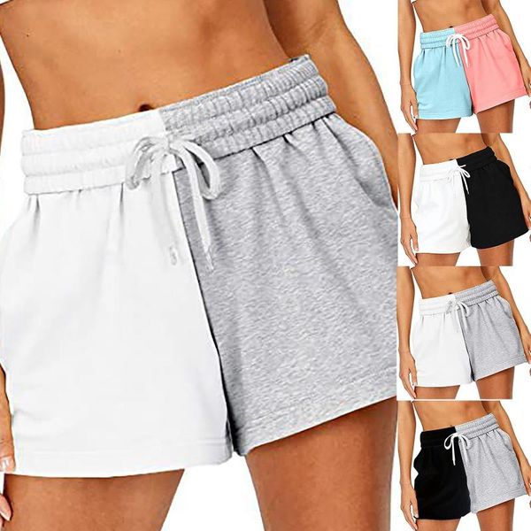 women's shorts two color casual ladies soft comfortable streetwear women summer elastic waist loose sports thin, White;black
women's shorts two color casual ladies soft comfortable streetwear women summer elastic waist loose sports thin, White;black