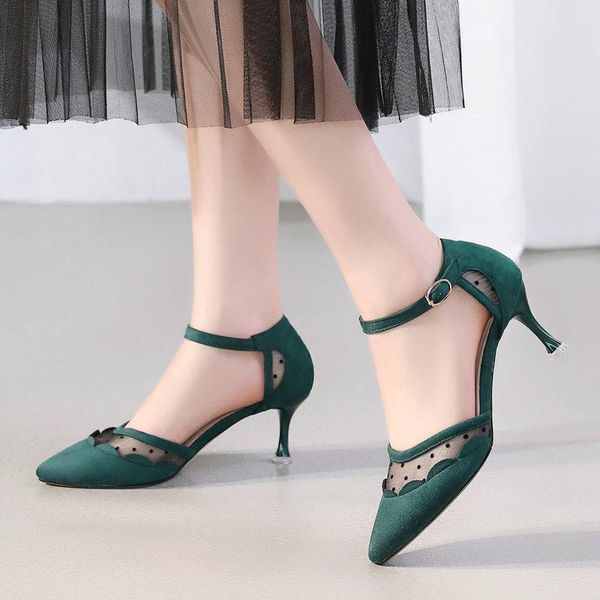 dress shoes coolulu 2021 women pointed toe d'orsay pumps ankle strap mesh green kitten heel ladies size 33-43, Black
dress shoes coolulu 2021 women pointed toe d'orsay pumps ankle strap mesh green kitten heel ladies size 33-43, Black