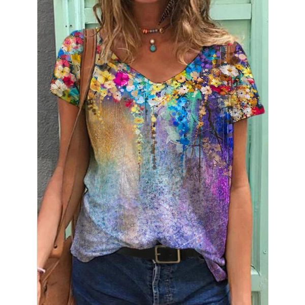 women's t-shirt 40# harajuku cotton linen t-shirts geometric half sleeve printed floral painting vintage shirts, White
women's t-shirt 40# harajuku cotton linen t-shirts geometric half sleeve printed floral painting vintage shirts, White