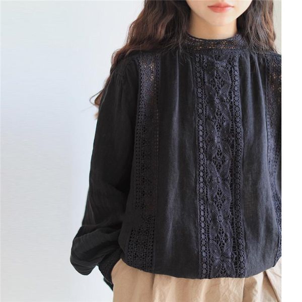 yourseason ladies hollow out shirts 2021 autumn spring casual solid color women mori linen loose blouses women's, White
yourseason ladies hollow out shirts 2021 autumn spring casual solid color women mori linen loose blouses women's, White