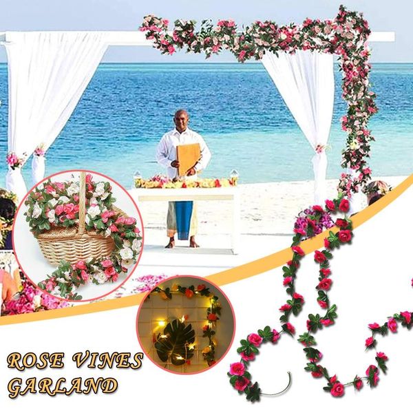 flower garland fake rose vine artificial flowers hanging ivy basket decorative & wreaths
flower garland fake rose vine artificial flowers hanging ivy basket decorative & wreaths