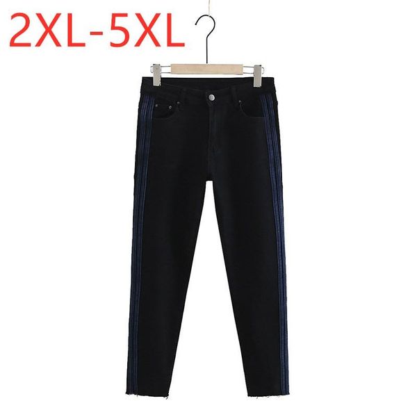 women's pants & capris 2021 ladies autumn winter plus size pencil jeans for women large slim black stripe elastic denim trousers 3xl 4x, Black;white
women's pants & capris 2021 ladies autumn winter plus size pencil jeans for women large slim black stripe elastic denim trousers 3xl 4x, Black;white