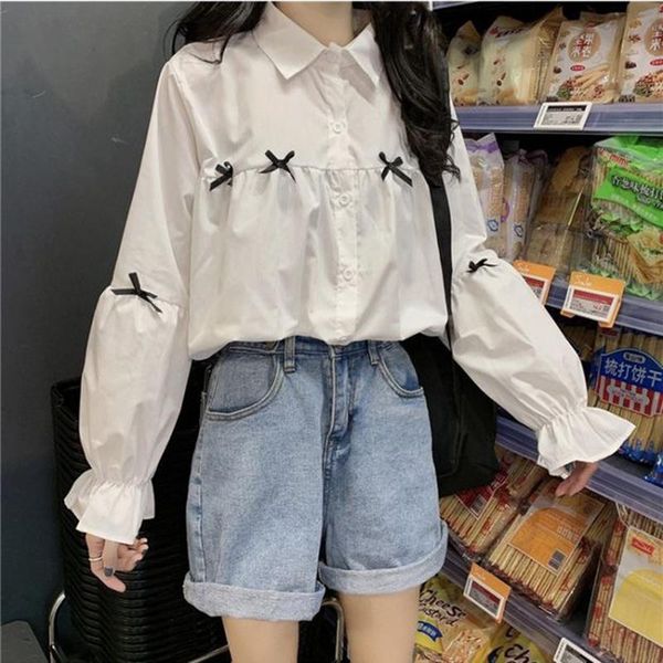women's blouses & shirts fashion women bow blouse shirt 2021 spring autumn design korean loose student long sleeve all -match white fe
women's blouses & shirts fashion women bow blouse shirt 2021 spring autumn design korean loose student long sleeve all -match white fe